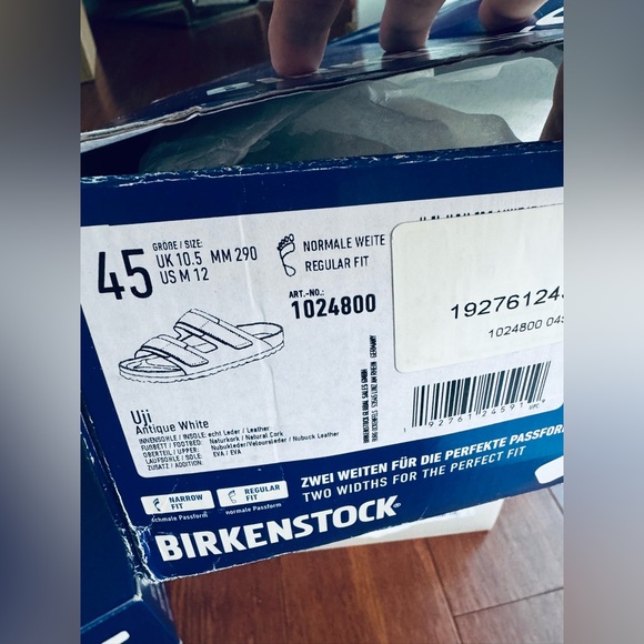 Birkenstock Men Uji Slide Sandals in Antique White various - Picture 11 of 12